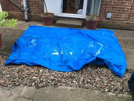 Photo of free Blue tarpaulin (very big) (SS7) #1