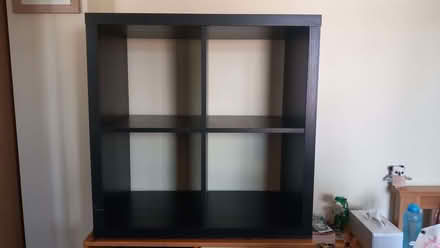 Photo of free IKEA Kallax cube - 2 x 2 Black/brown (Gosforth NE3) #2