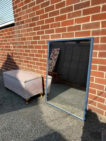 Photo of free Large mirror in box frame (Copley Hill WF17) #1