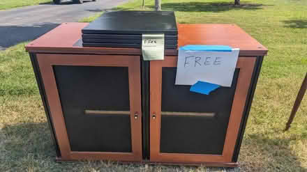 Photo of free Wooden cabinet and small table (Kent Island) #1