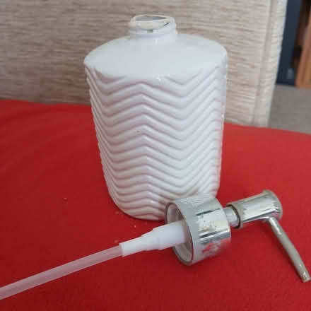 Photo of free Soap/body lotion Dispenser White (Bishop's Itchington CV47) #2