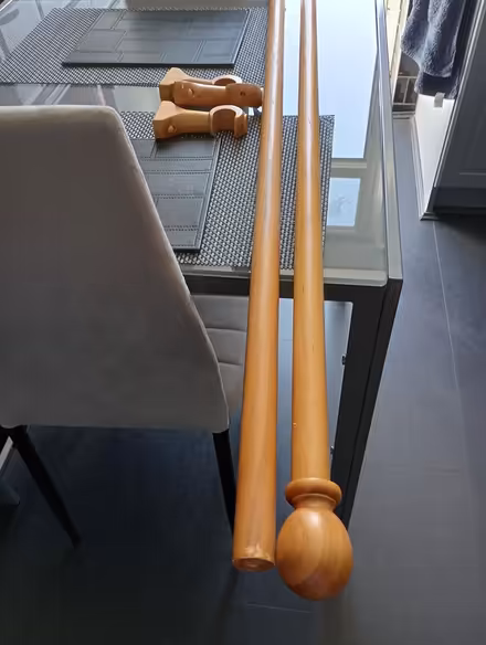 Photo of free Pine curtain pole (Knowsley) #3