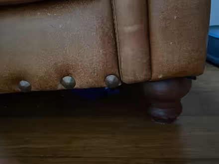 Photo of free Tan leather 3 seater sofa (Welwyn Garden City (AL7)) #3
