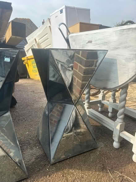 Photo of free Pair of mirrored tables (Botley) #1