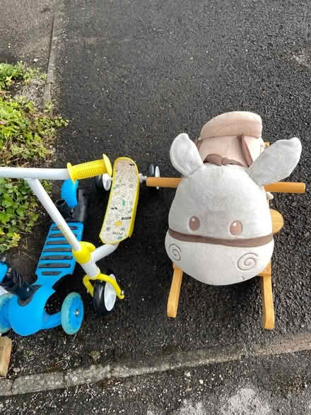 Photo of free Donkey rocker and child's scooter (IQ Winnersh RG41) #2