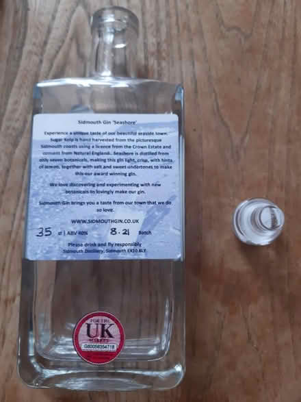 Photo of free Decorative empty gin bottle (CR7 Thornton Heath) #1