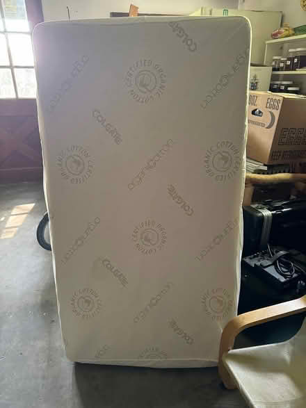 Photo of free Organic Crib mattress and cover (Middlesex, VT-Notch Rd.) #1