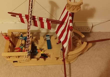 Photo of free Child's wooden toy pirate ship (Wood Street Village, GU3) #1