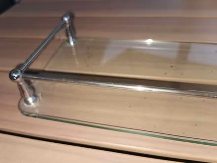 Photo of free Glass and chrome shelf, plus double towel rail (CO13) #3