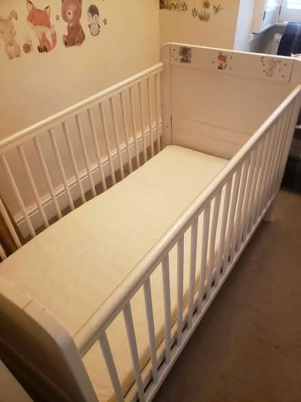 Photo of free White cot/cot bed (CH49) #1
