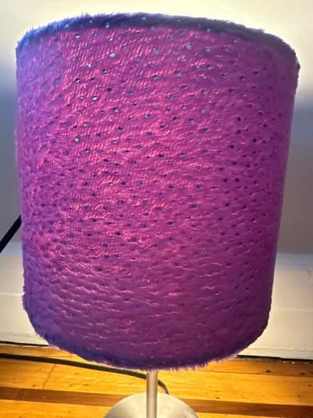 Photo of free Purple lamp (Forest Hills, Queens) #2