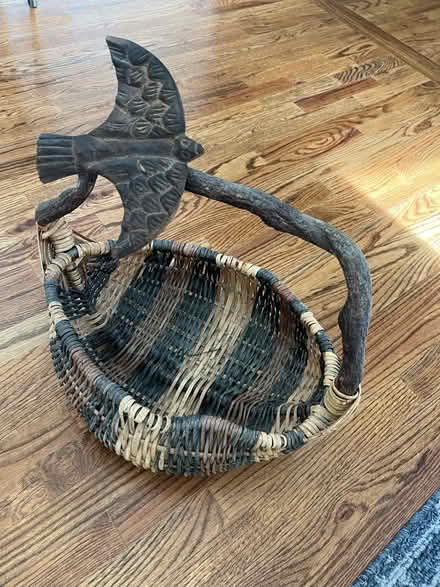 Photo of free Basket with decorative bird (Tenafly NJ) #1