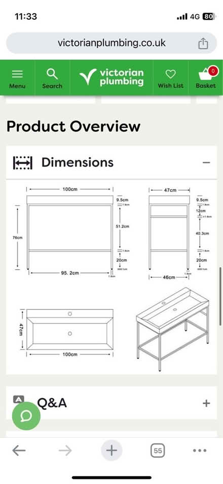 Photo of free Black framed washstand, NO BASIN (Crouch End N8) #3