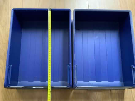 Photo of free Plastic storage boxes stackable (Surrey Heath GU15) #4