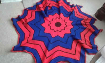 Photo of free Crochet Blanket In Red & Blue (St Blazey Gate PL24) #1