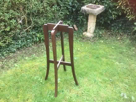 Photo of free Wooden plantpot (?}stand (Painswick) #1