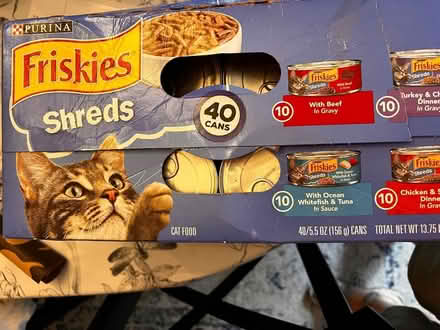 Photo of free Friskies cat food cans - approx 35 (Country Club Park/Mid City) #2