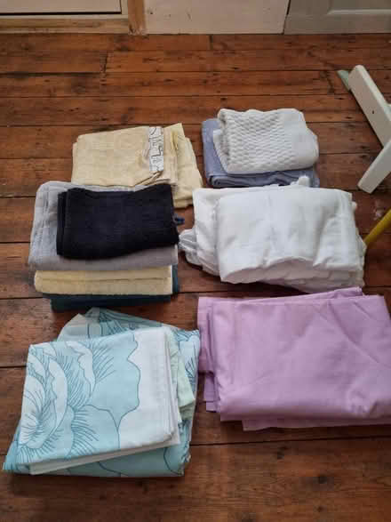 Photo of free Sheets and towels - used (B17) #1