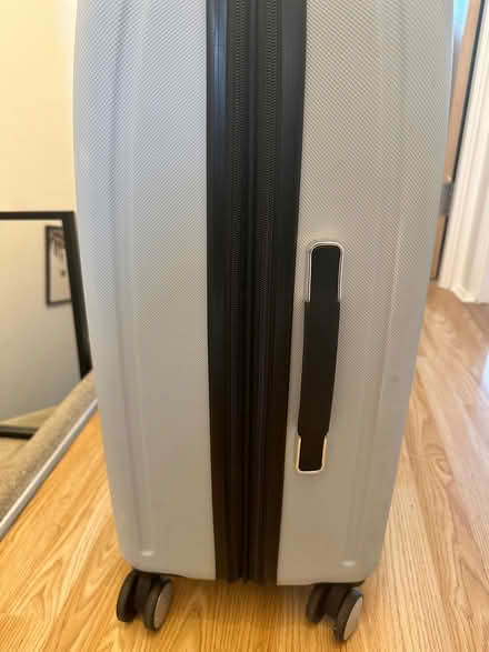 Photo of free Large blue suitcase (Wickford SS11) #3