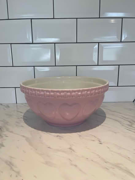 Photo of free Baby pink large mixing bowl (Hertford) #1