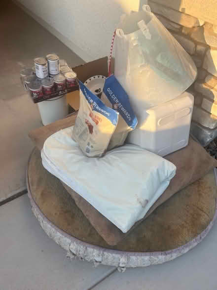 Photo of free Dog bed, food, treats, leash, etc (Florence) #3