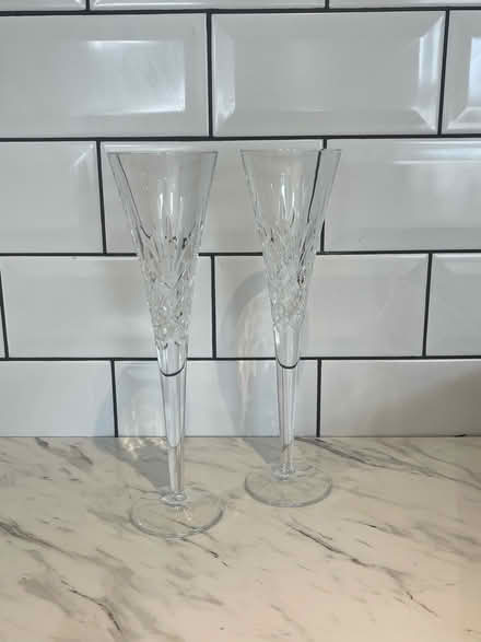 Photo of free Tall champagne crystal glasses (Hertford) #1