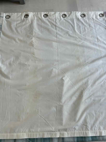 Photo of free Pair of Eyelet Check Curtains Duck Egg (Kendal LA9) #4