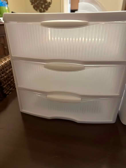 Photo of free 3 Sterlite stackable drawer units (Wattles and Squirrel) #1