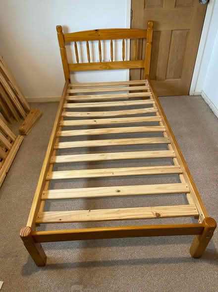 Photo of free Wooden single bed frame (Millhouses S11) #1