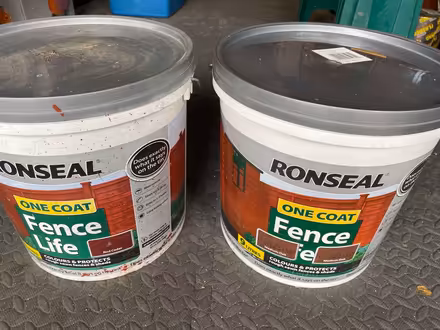 Photo of free Ronseal One Coat Fence Paint (King's College Playing Fields HA4) #1