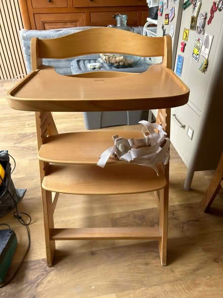Photo of free Wooden high chair adjustable (Botley) #1