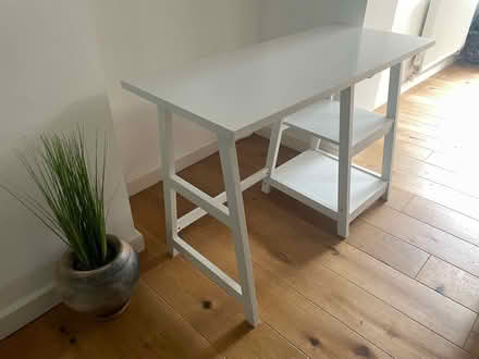 Photo of free White desk with shelves (Arnos Vale BS4) #2