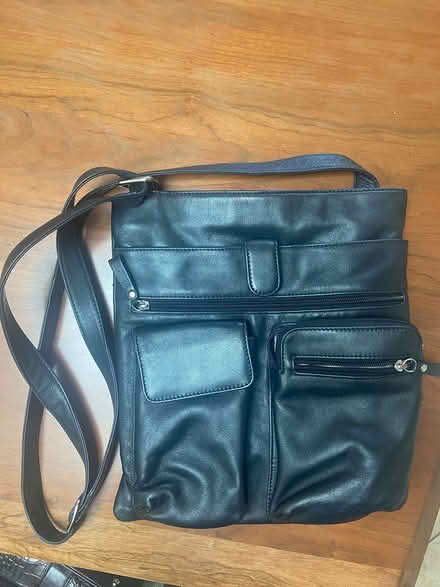 Photo of free Black leather purse (Remington Ave in Sunnyvale) #1