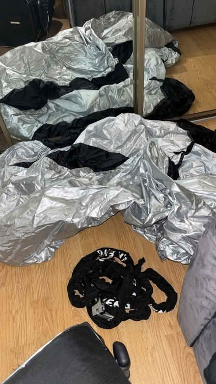 Photo of free Motorbike cover & padlock chain (Bromley south) #1