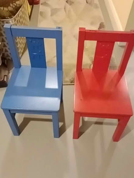 Photo of free Red and blue toddler chairs (Brincliffe Edge S11) #1