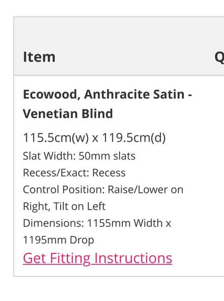Photo of free Venetian blind. Anthracite (Central Haywards Heath) #2