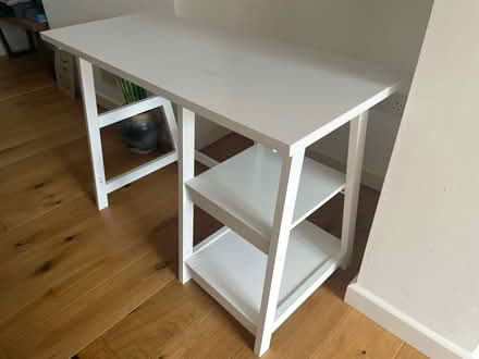 Photo of free White desk with shelves (Arnos Vale BS4) #3
