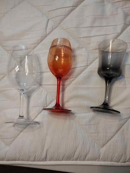 Photo of free 3 plastic wine glasses (Alachua FL) #1