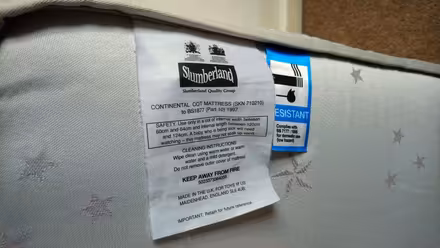 Photo of free Cot mattress (Formby L37) #2