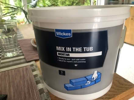 Photo of free Mix in the tub mortar (Crystal Palace SE19) #1
