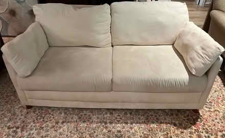Photo of free Crate and barrel white couch (Beulah rd and Druid hill rd NE) #1