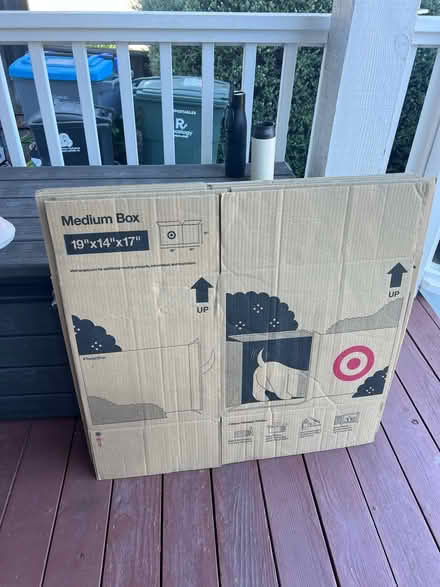 Photo of free Five medium moving boxes (Mountain View near Costco/101) #1