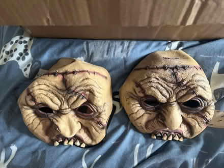 Photo of free 2 matching Halloween masks (Thurton) #1