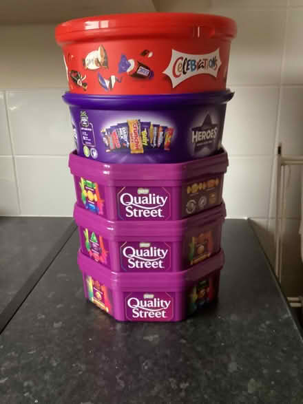 Photo of free Empty Chocolate Tubs (Stanks LS15) #1