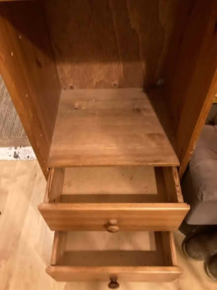 Photo of free Wood storage unit with drawers (Wooburn Green, HP10) #2