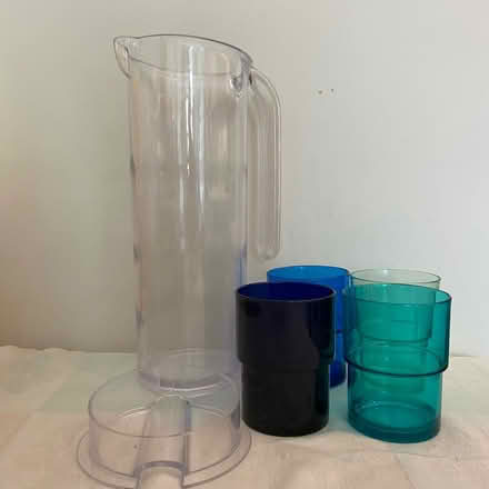 Photo of free Plastic pitcher and cup set (Bethesda, MD) #2