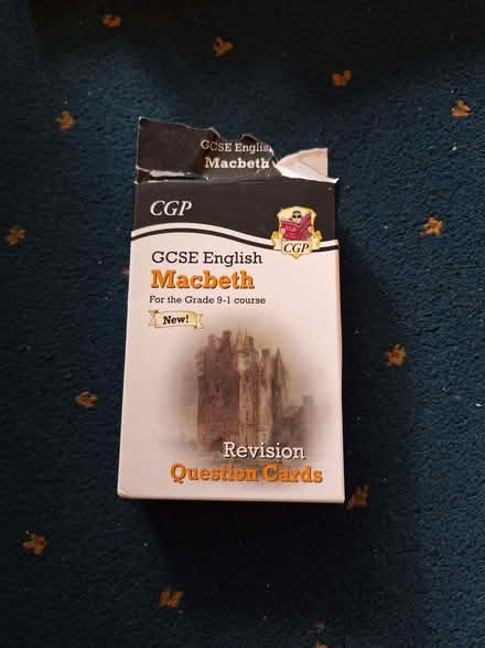 Photo of free Macbeth GCSE English Question Cards (Pickering YO18) #1