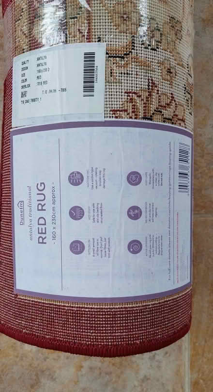 Photo of free 2 x Dunelm Red Rugs both 160 x 230cm (Old Town SG1) #4