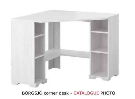 Photo of free Ikea BORGSJO Corner Desk, White (The Nurserylands TW12) #3