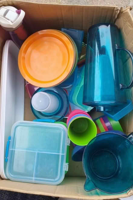 Photo of free Box of plastic picnic stuff (Grange EH9) #1